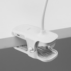 Светильник на прищепке с подставкой под телефон «Грань» 5 Вт LED USB 2700-6500К белый - Фото 9
