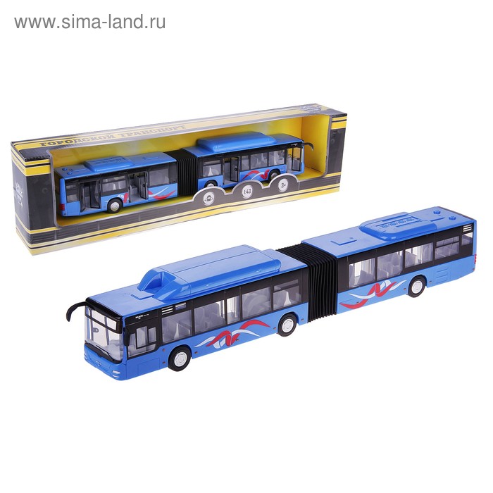Автобус Городской MAN инерционный, 1:43 - Фото 1