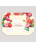 Коробка складная «Поздравляю с 8 Марта!», 17 х 7 х 4 см - Фото 6