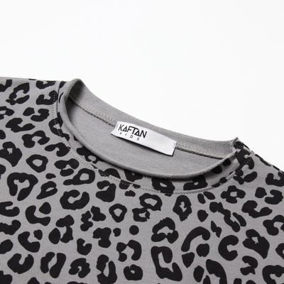 Футболка для девочки KAFTAN: Trendy grey, серая, размер 28 (86-92 см)