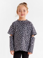 Футболка с дл.рукавом для девочки KAFTAN Trendy grey, р. 30 (98-104) 10613283 - фото 12922171