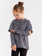 Футболка с дл.рукавом для девочки KAFTAN Trendy grey, р. 30 (98-104) 10613283 - фото 12922172
