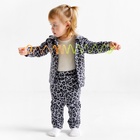 Костюм для девочки: толстовка, брюки «Крошка Я» Trendy grey, рост 74-80 - Фото 6