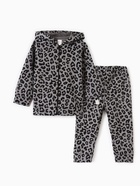 Костюм для девочки: толстовка, брюки «Крошка Я» Trendy grey, рост 80-86 - Фото 4