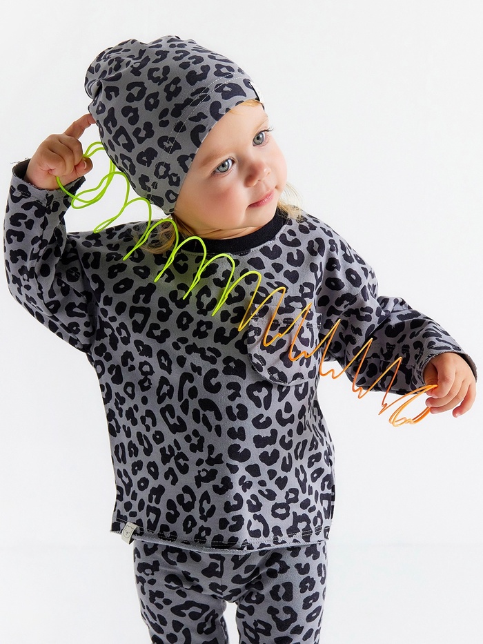 Джемпер для девочки «Крошка Я» Trendy grey, рост 86-92 см