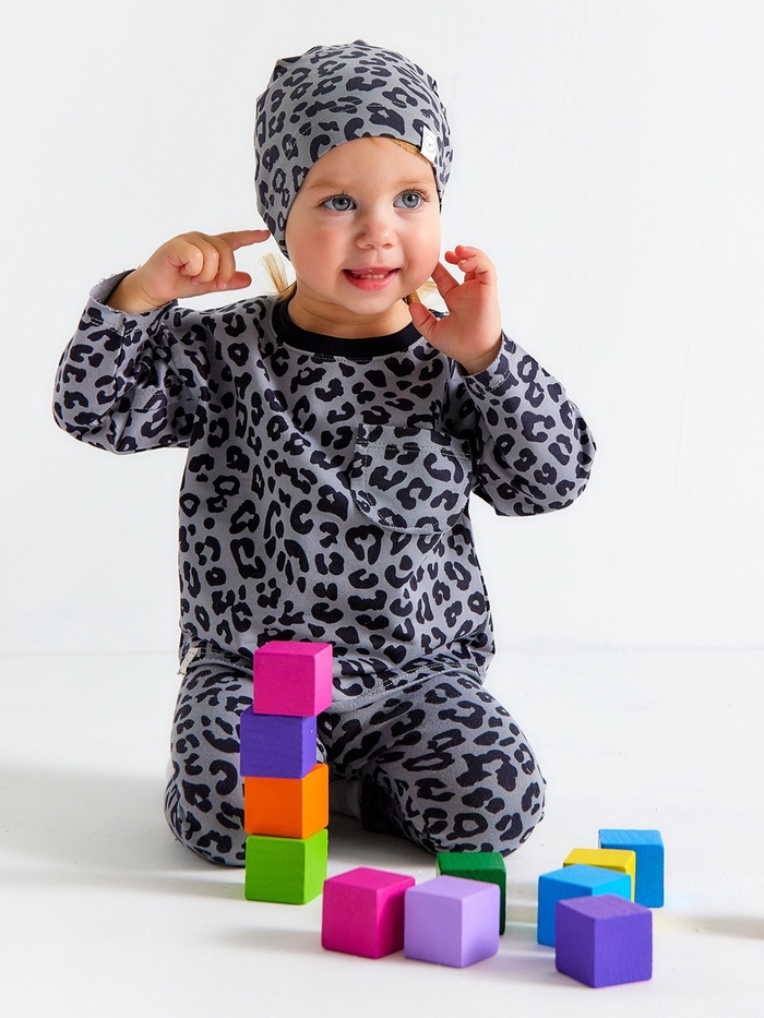 Джемпер для девочки «Крошка Я» Trendy grey, рост 86-92 см - Фото 1