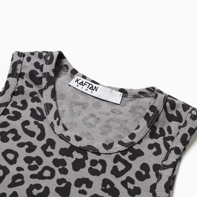 Топ для девочки KAFTAN: Trendy grey, серый, размер 28 рост 86-92 см