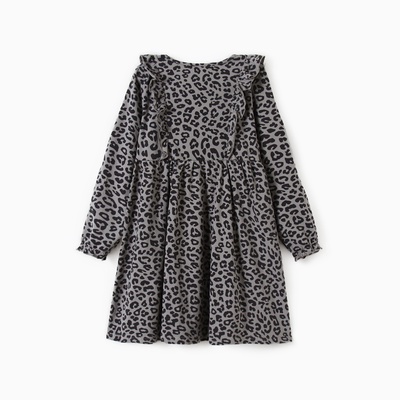 Платье детское с длин.рукавом KAFTAN Trendy grey, размер 28 (86-92 см)