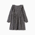 Платье детское с длин.рукавом KAFTAN Trendy grey р.34 (122-128) 10613341 - фото 13020022