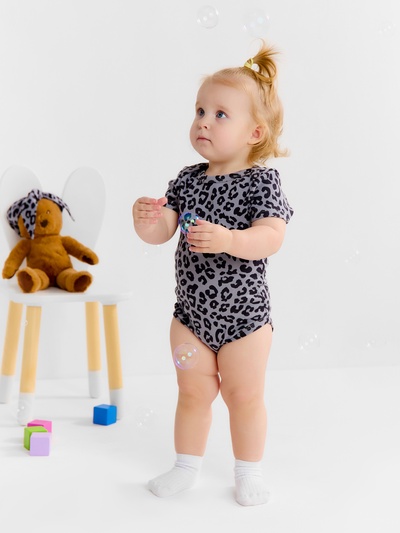 Боди Крошка Я Trendy grey, рост 62-68 см