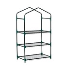 Парник-стеллаж, 3 полки, 110×40×65 см, металлический каркас d=16 мм, чехол плёнка 80 мкм, Greengo - Фото 15