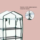 Парник-стеллаж, 3 полки, 110×40×65 см, металлический каркас d=16 мм, чехол плёнка 80 мкм, Greengo - Фото 6