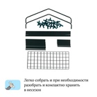 Стеллаж для рассады, 3 полки, 110×22×65 см, металлический каркас d=12 мм, без чехла, Greengo - Фото 6