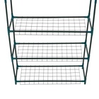 Стеллаж для рассады, 3 полки, 110×22×65 см, металлический каркас d=12 мм, без чехла, Greengo - Фото 10