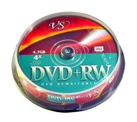 Диск DVD RW VS, 4x, 4700 Мб, блистер, 10 шт.