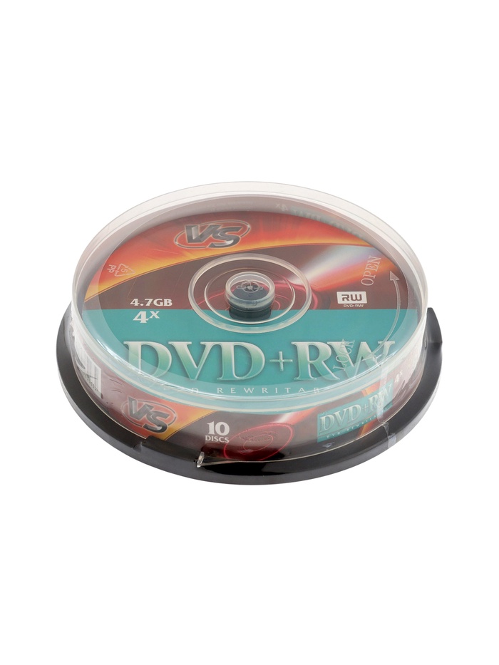 Диск DVD RW VS, 4x, 4.7 Гб, блистер, 10 шт. - фото 51874177