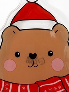 Тарелка плоская стеклянная Дорого внимание «Медведь», 13,8 х 20,5 см - фото 809338503