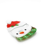 Тарелка плоская стеклянная Дорого внимание «Снеговик», 13,8 х 20,5 см - фото 809338512