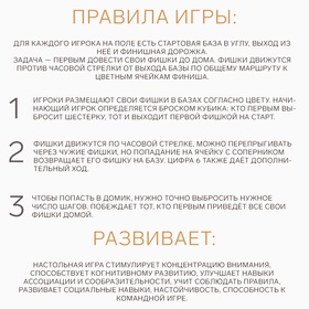 Парчис Лудо мини, настольная игра, 13 х 13 х 5,5 см
