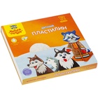 Пластилин 12 цветов 180 г, Мульти-пульти "Енот на Аляске", со стеком, картонная упаковка - Фото 1