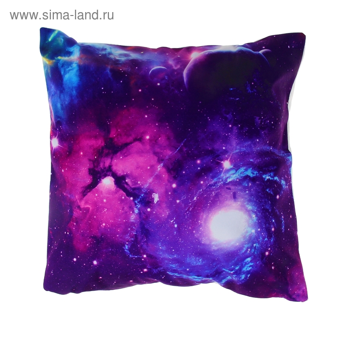 Наволочка декоративная "Collorista" Космос 40х40 см, велюр, 100% п/э - Фото 1