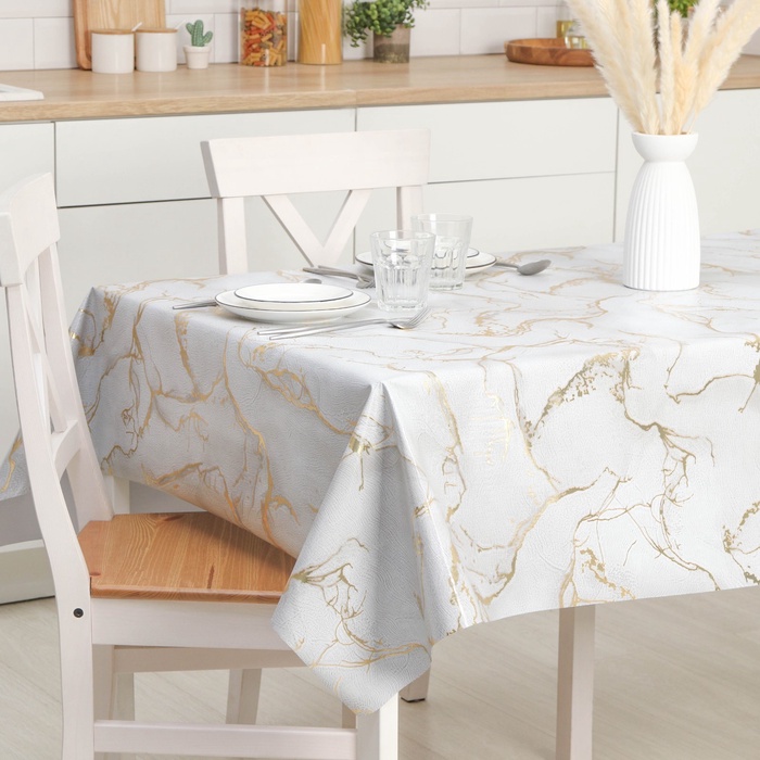 УЦЕНКА Клеёнка на стол Insignic, на тканевой основе, рулон 18 метров, ширина 137 см - Фото 1