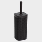 УЦЕНКА Набор для ванной комнаты 6 предметов: корзина 4 шт., ведро для мусора, ёрш, цвет коричневый - Фото 2