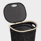 УЦЕНКА Набор для ванной комнаты 6 предметов: корзина 4 шт., ведро для мусора, ёрш, цвет коричневый - Фото 7