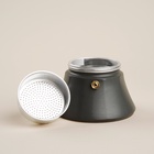 УЦЕНКА Кофеварка гейзерная «Ферамо», 150 мл, 11×15.5×12 см, цвет оливковый - Фото 3