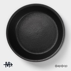 Салатник Magistro Black style, d=15 см, фарфор, чёрный - Фото 2