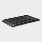 Блюдо для подачи Magistro Black style, 33.5×20.5 см, фарфор, чёрное - Фото 3