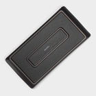 Блюдо для подачи Magistro Black style, 29.5×14.8 см, фарфор, чёрное - Фото 4