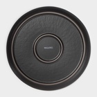 Тарелка Magistro Black style, d=23 см, фарфор, чёрная - Фото 4