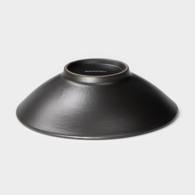 Салатник Magistro Black style, d=17.8 см, фарфор, чёрный