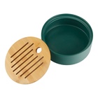 Набор для чайной церемонии ДЖЕКИЧАЙ «Кацуяма», 6 предметов, на 3 персоны, чашка 30 мл, чайник 160 мл, фарфор, бирюзовый - Фото 5