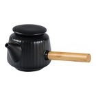 Набор для чайной церемонии ДЖЕКИЧАЙ «Ногата», 5 предметов, на 3 персоны, чашка 60 мл, чайник 200 мл, фарфор, чёрный - Фото 3