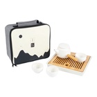 Набор для чайной церемонии ДЖЕКИЧАЙ «Тагава», 5 предметов, на 3 персоны, чашка 60 мл, чайник 200 мл, фарфор, белый - Фото 2