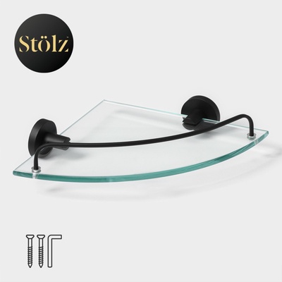 УЦЕНКА Полка для ванной угловая Stölz Loft basic, стекло
