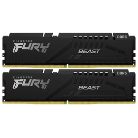 Память DDR5 2x32GB 6000MHz Kingston KF560C36BBEK2-64 Fury Beast Black Expo RTL Gaming PC5-4   107483