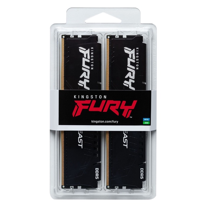 Память DDR5 2x32GB 6000MHz Kingston KF560C36BBEK2-64 Fury Beast Black Expo RTL Gaming PC5-4   107483 - фото 51693743