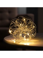 Светодиодная фигура «Облачко» 15 см, 15 LED, батарейки ААx2 (не в комплекте), свечение теплое белое - фото 60045170