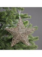 Подвеска световая «Звезда золотистая», 20×20×5 см, 10 LED, от батареек AG13×3, свечение тёплое белое - Фото 5