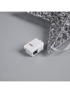 Подвеска световая «Звезда серебристая», 20×20×5 см, 10 LED, от батареек AG13×3, свечение тёплое белое - Фото 6