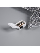 Подвеска световая «Звезда серебристая», 20×20×5 см, 10 LED, от батареек AG13×3, свечение тёплое белое - Фото 7