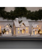 Фигура деревянная «Изба белая», 30×15×34 см, 5 LED, батарейки AAx2 (не в комплекте), свечение теплое белое - Фото 7