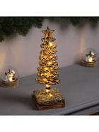 Фигура деревянная «Ёлочка», 30×10×10 см, 35 LED, батарейки AAx2 (не в комплекте), свечение теплое белое - фото 119641068