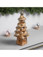 Фигура деревянная «Ёлочка», 33×17×17 см, 50 LED, батарейки AAx2 (не в комплекте), свечение теплое белое - фото 119641072