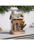 Фигура деревянная «Изба», 24×15×7 см, 3 LED, батарейки AAx2 (не в комплекте), свечение теплое белое - фото 119641074