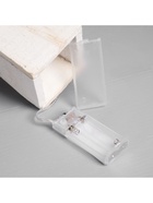 Фигура деревянная «Ёлочка белая», 27×14×14 см, 35 LED, батарейки AAx2 (не в комплекте), свечение теплое белое - Фото 6