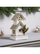 Фигура деревянная «Хижина», 23×10×13 см, 3 LED, батарейки AAx2 (не в комплекте), свечение теплое белое - Фото 5